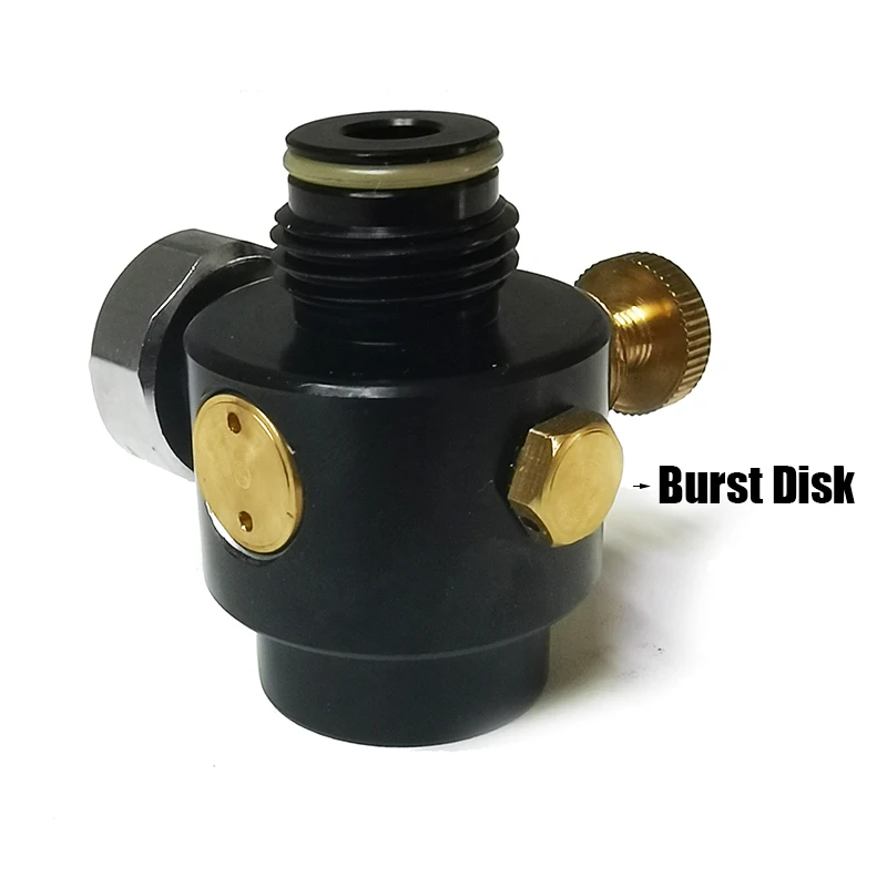 Válvula de botella reguladora de cilindro de tanque, salida de aire comprimido ajustable, presión de 0-200psi, buceo, escalada de montaña - imagen 4