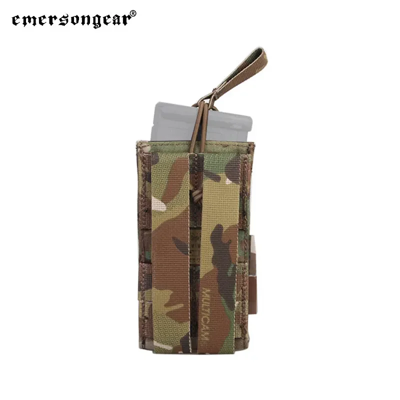 Emersongear 556 pistola individual abierta bolsa para revistas M4 Rifle táctico Mag bolsa Panel engranaje MOLLE Airsoft caza combate Nylon - imagen 5