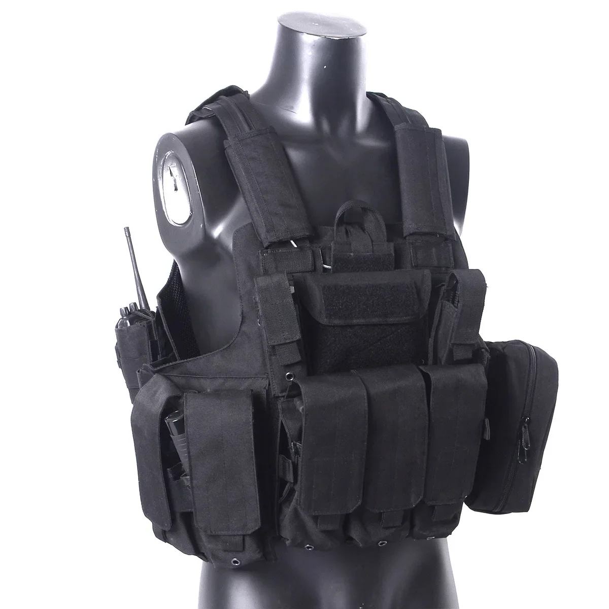 YAKEDA 600D chaleco táctico de caza Molle Carrier Magazine Airsoft Paintball protección al aire libre chaleco SWAT ligero