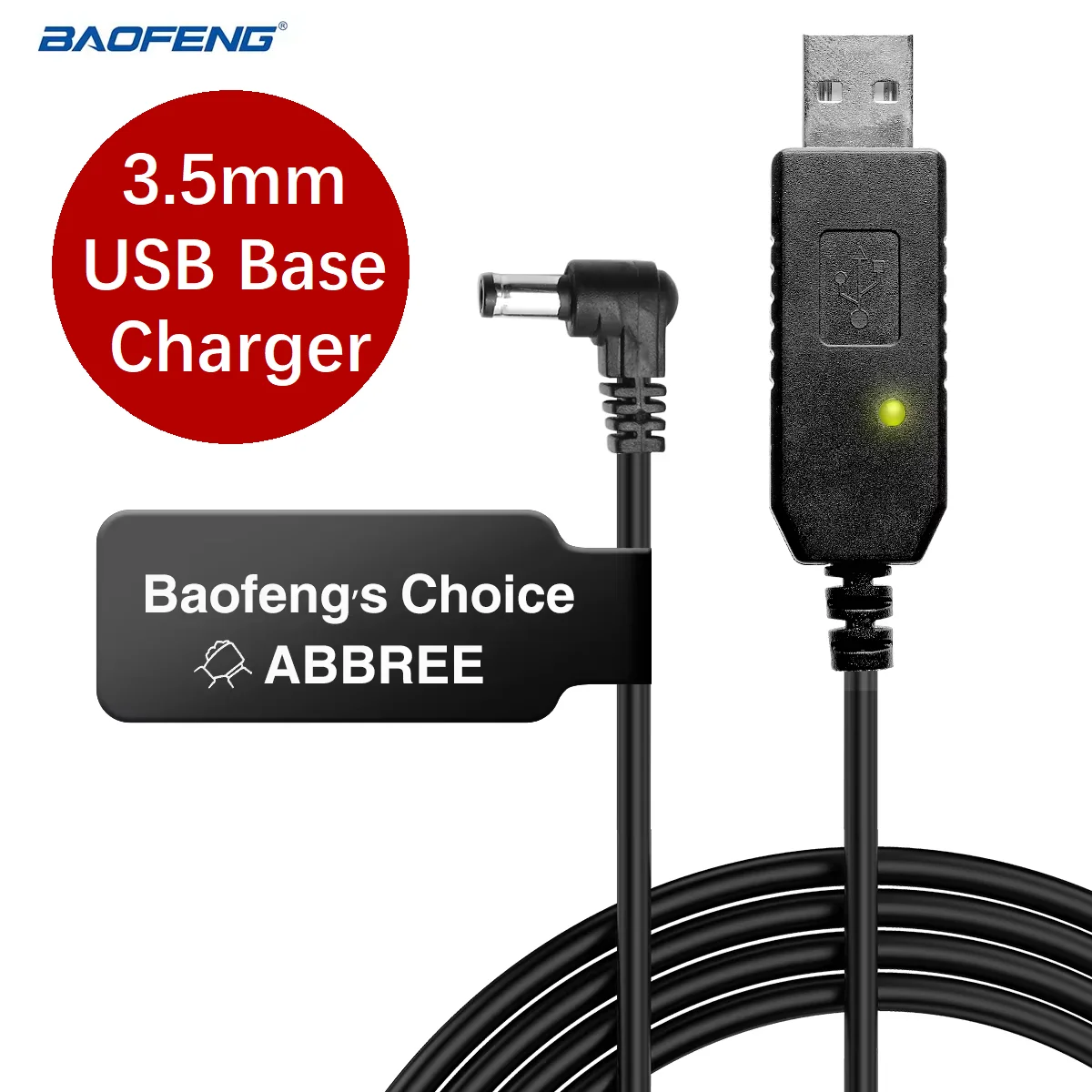 Baofeng Original UV-5R adaptador de cargador de Base USB de escritorio para UV5R Walkie Talkie Ham accesorios de cargador de Radio bidireccional