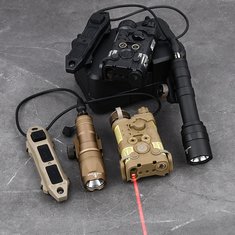 WDASN NGAL táctico rojo azul verde IR láser M300 M600 WhiteLight linterna con interruptor de Control Dual caza Airsoft lámpara de arma - imagen 3