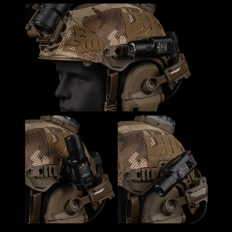 TEAM WENDY 3.0 Tipo Adaptador de lámpara para casco 360 °   Accesorio para casco de caza con rotación multiángulo Acitividades de rescate al aire libre - imagen 5