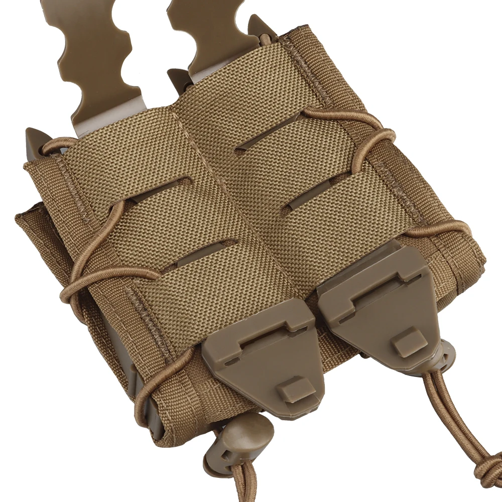 Nueva bolsa táctica para revistas de doble pila de 9mm, soporte para linterna de pistola MOLLE, cuchillo de caza, accesorios para cinturón de equipo de caza - imagen 5