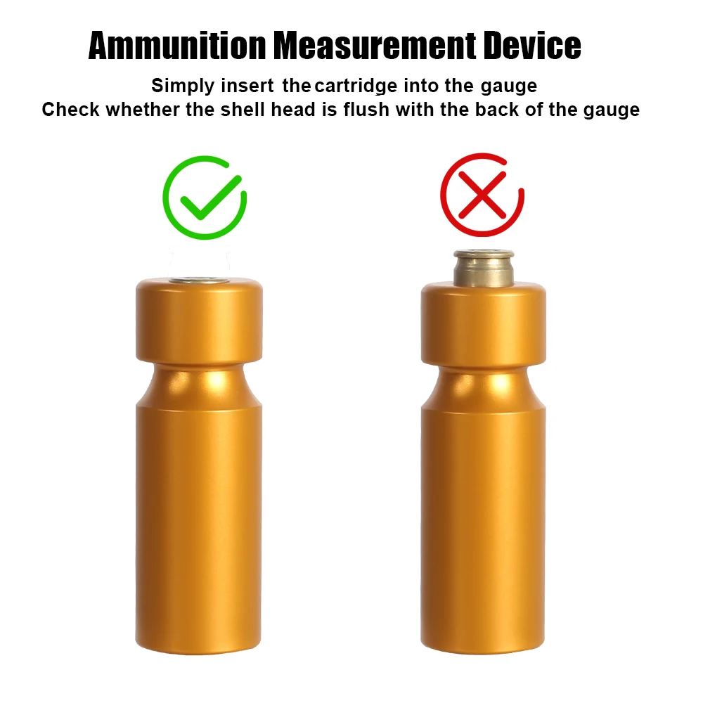 Comprobador de balas de munición táctica, comprobador de cartucho de Rifle para 5,56x45mm, 308Win, 7,62x51mm, recargas, accesorios de caza - imagen 2
