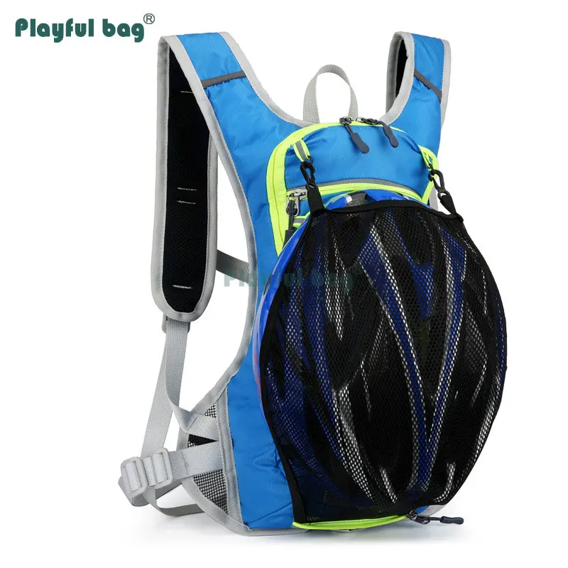 Mochila ligera para bicicleta con bolsa de hidratación para ciclismo de 2L, cubierta de malla para casco de bicicleta, paquete portátil impermeable para deportes al aire libre AVA196 - imagen 4