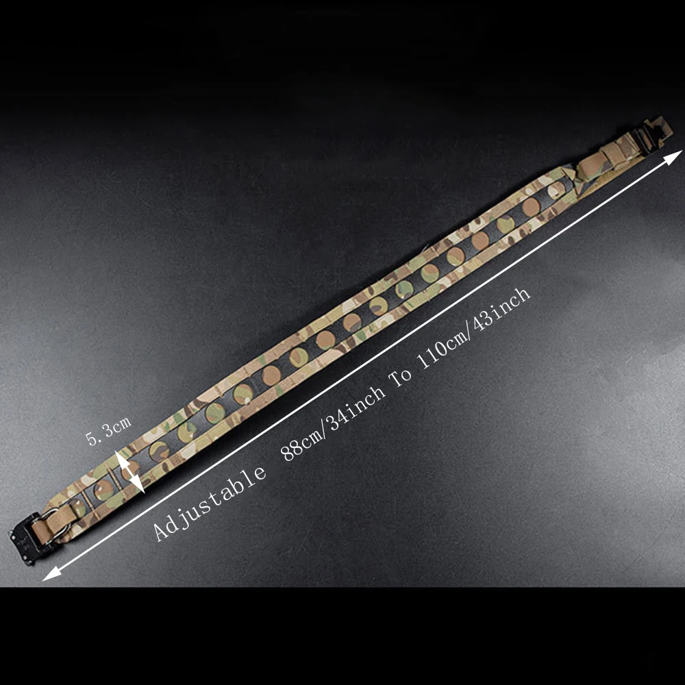 VULPO-cinturón táctico Molle de 2 pulgadas para hombre, cinturón con hebilla de Metal, ligero, equipo de caza Airsoft - imagen 5