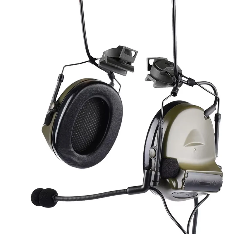 WADSN C2 orejeras de tiro casco táctico auriculares Protector auditivo electrónico caza auriculares con reducción activa de ruido - imagen 2