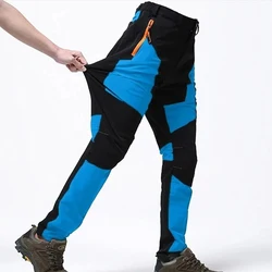 Hombres verano fino transpirable elástico Camping Trekking pesca escalada senderismo pantalones al aire libre pantalones deportivos de secado rápido L-5XL