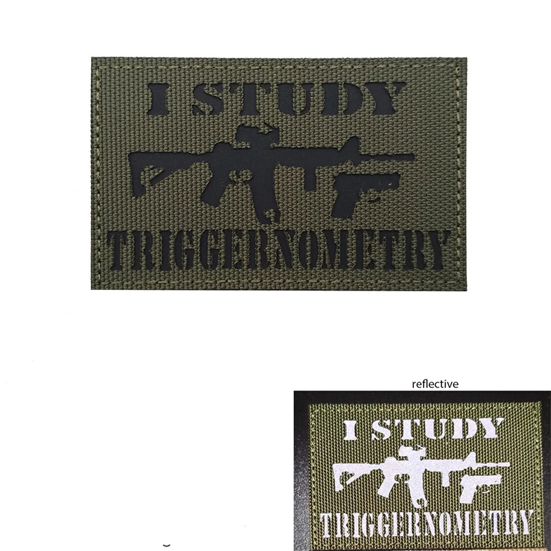 Patrón de arma I estudio PVC parche de nailon luminoso táctico gancho estereoscópico respaldo morale capítulo mochila al aire libre insignia de goma - imagen 5