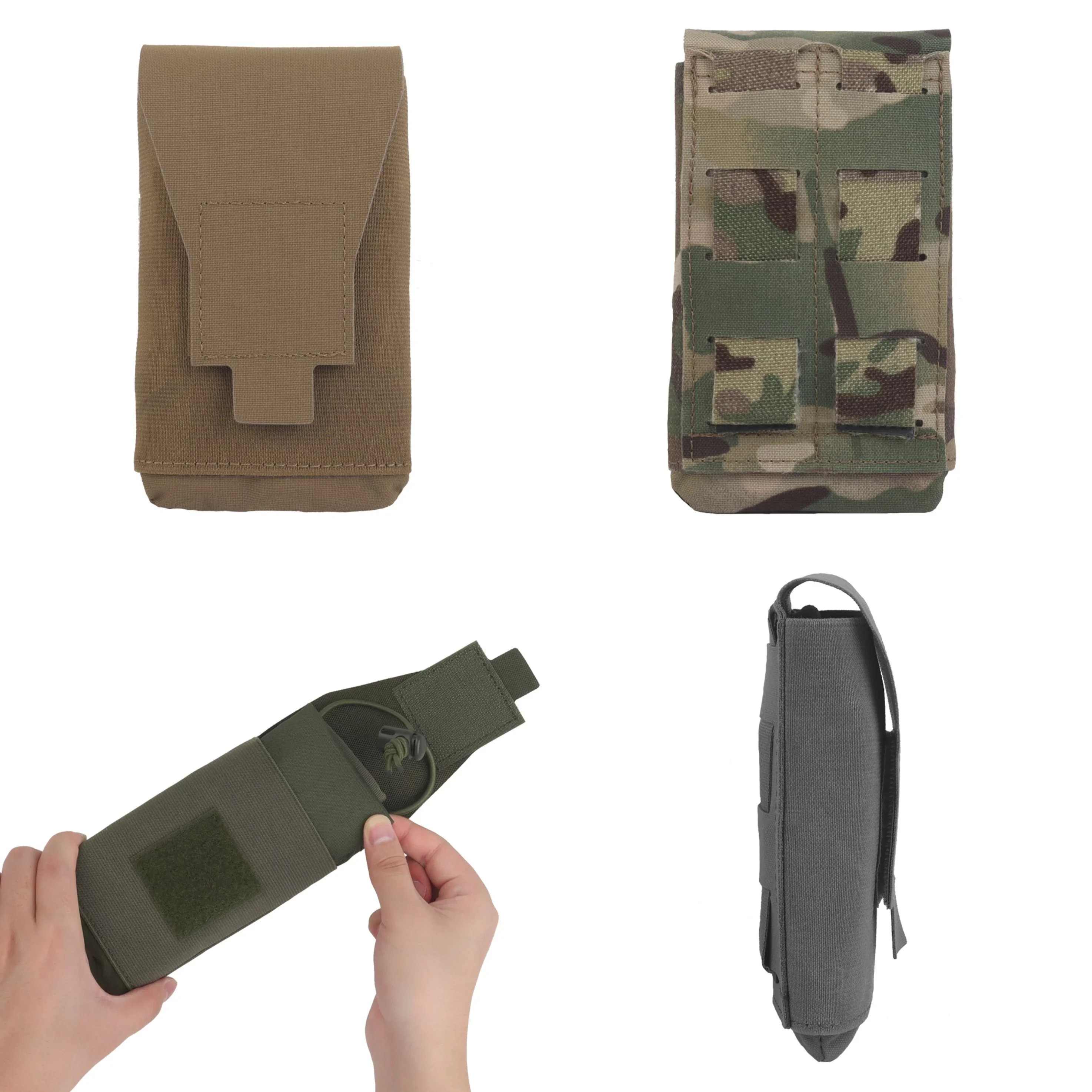 Bolsa táctica MOLLE plegable de cargadores, despliegue rápido - imagen 5