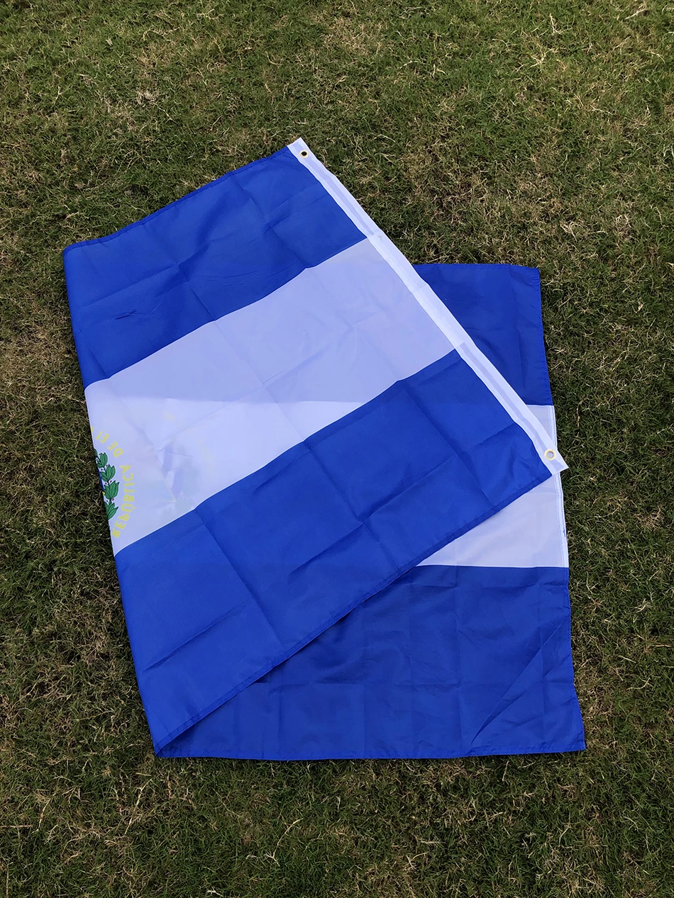 SKY SV SLV bandera de El Salvador colgante de poliéster decorativa - imagen 5