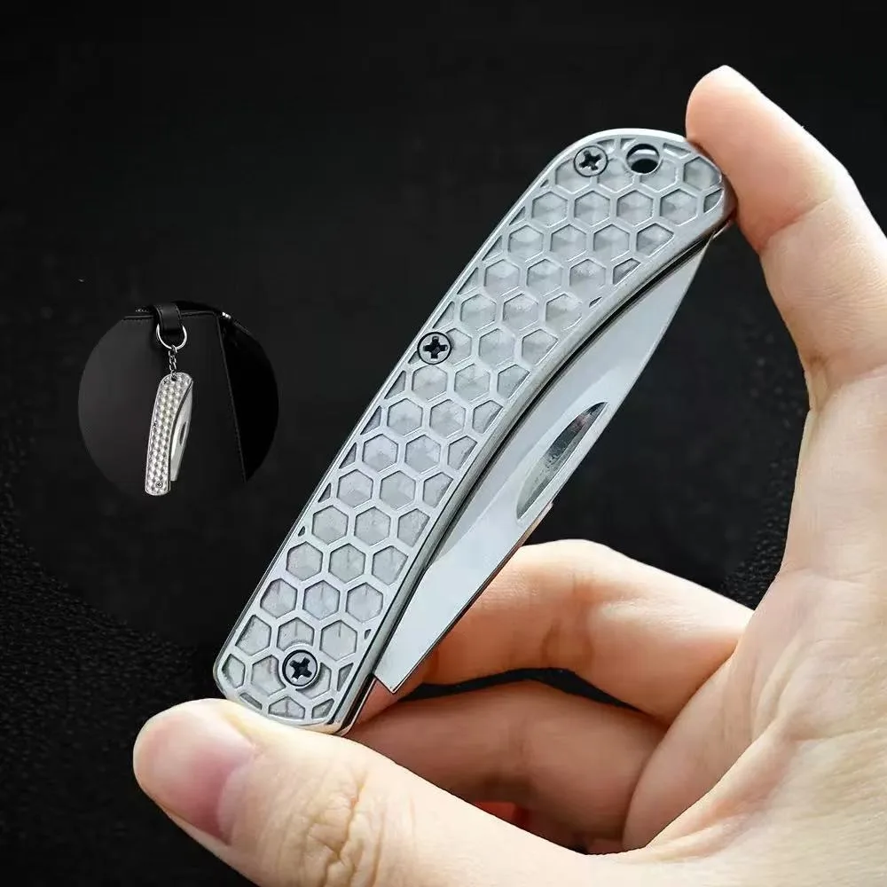Cuchillo plegable inox para exteriores: herramienta multitarea - imagen 3