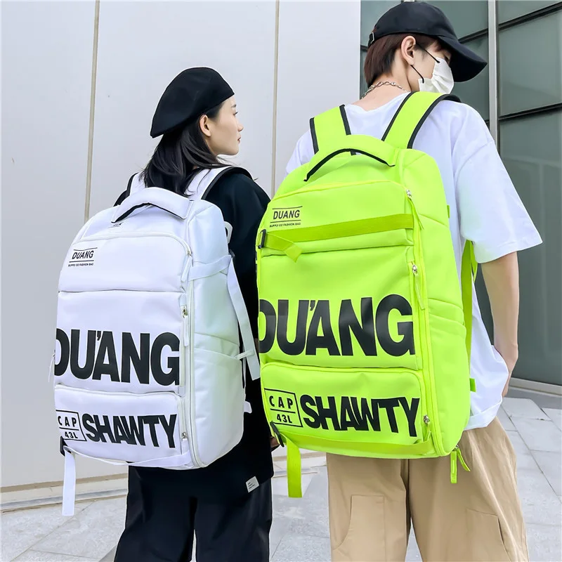 Mochila de viaje al aire libre Fitness deporte hombres mujeres viaje Casual moda gran capacidad viaje Weekender mochilas de hombro XA45WA - imagen 5