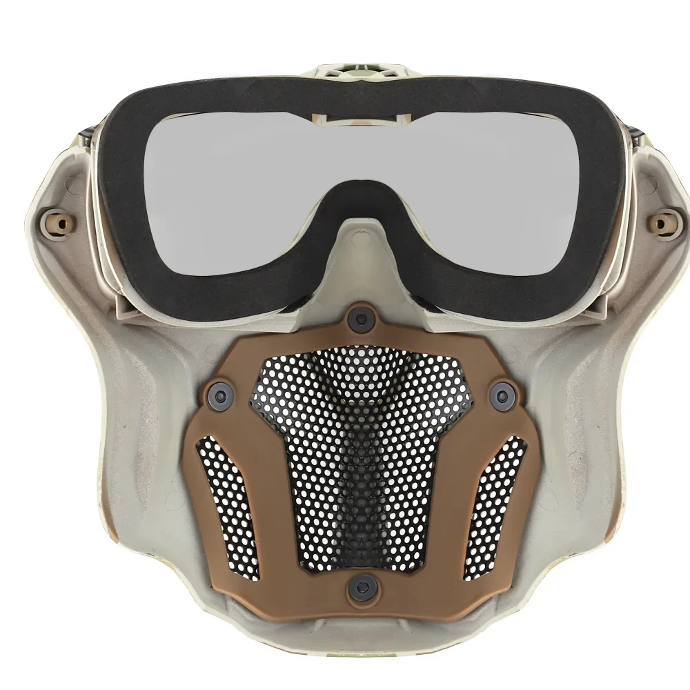 AQzxdc Máscara táctica antiniebla transpirable con ventilación Airsoft - imagen 4