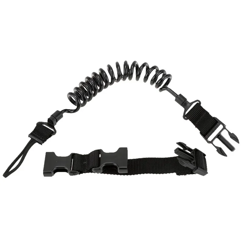 Eslinga táctica para Rifle de dos puntos, sistema de correa elástica ajustable para pistola Airsoft, cinturón elástico de Paintball, correa de resorte, cuerda, cordón, equipo - imagen 5