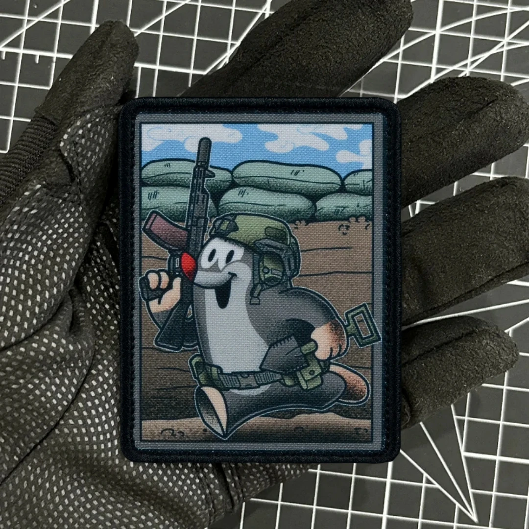 Krtek-Parche de insignia de moral táctica para operador de topo, brazalete del ejército militar, parches de gancho y bucle para ropa, mochila, pegatinas impresas - imagen 3