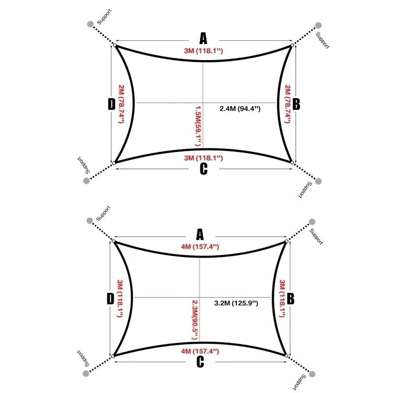Toldo 300D, verano al aire libre, impermeable, anti-UV, tela Oxford, protector solar, cubierta para lluvia, toldo para jardín y patio, toldo 300D - imagen 5