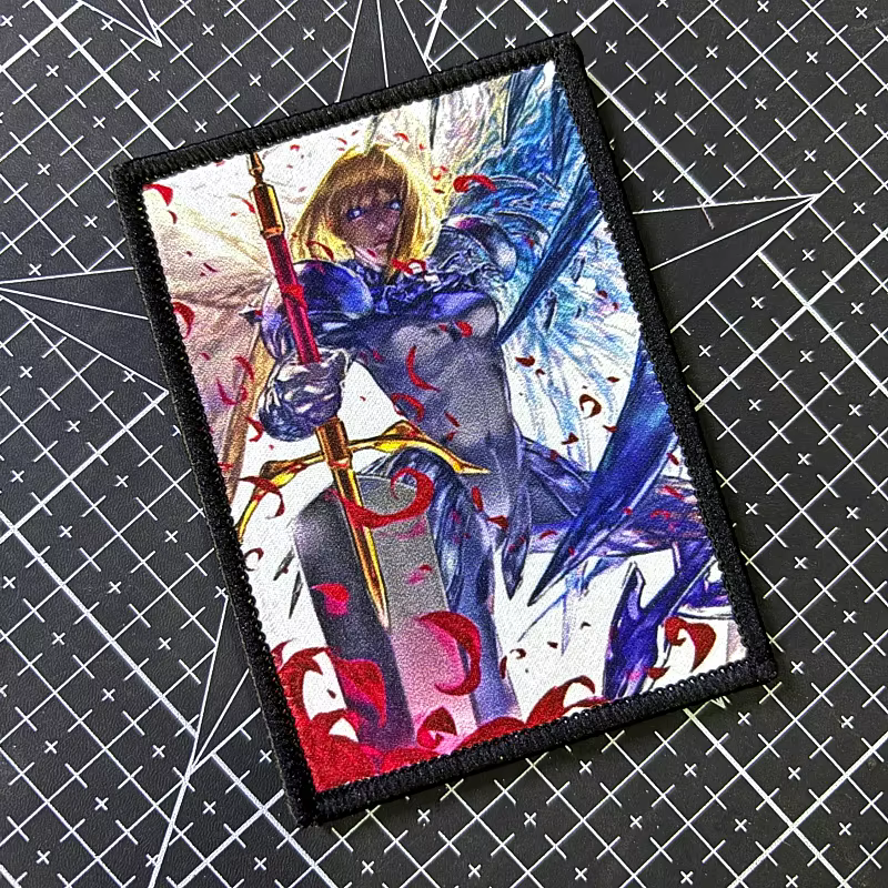 Parche táctico anime King Arthur para braçal con velcro - imagen 4