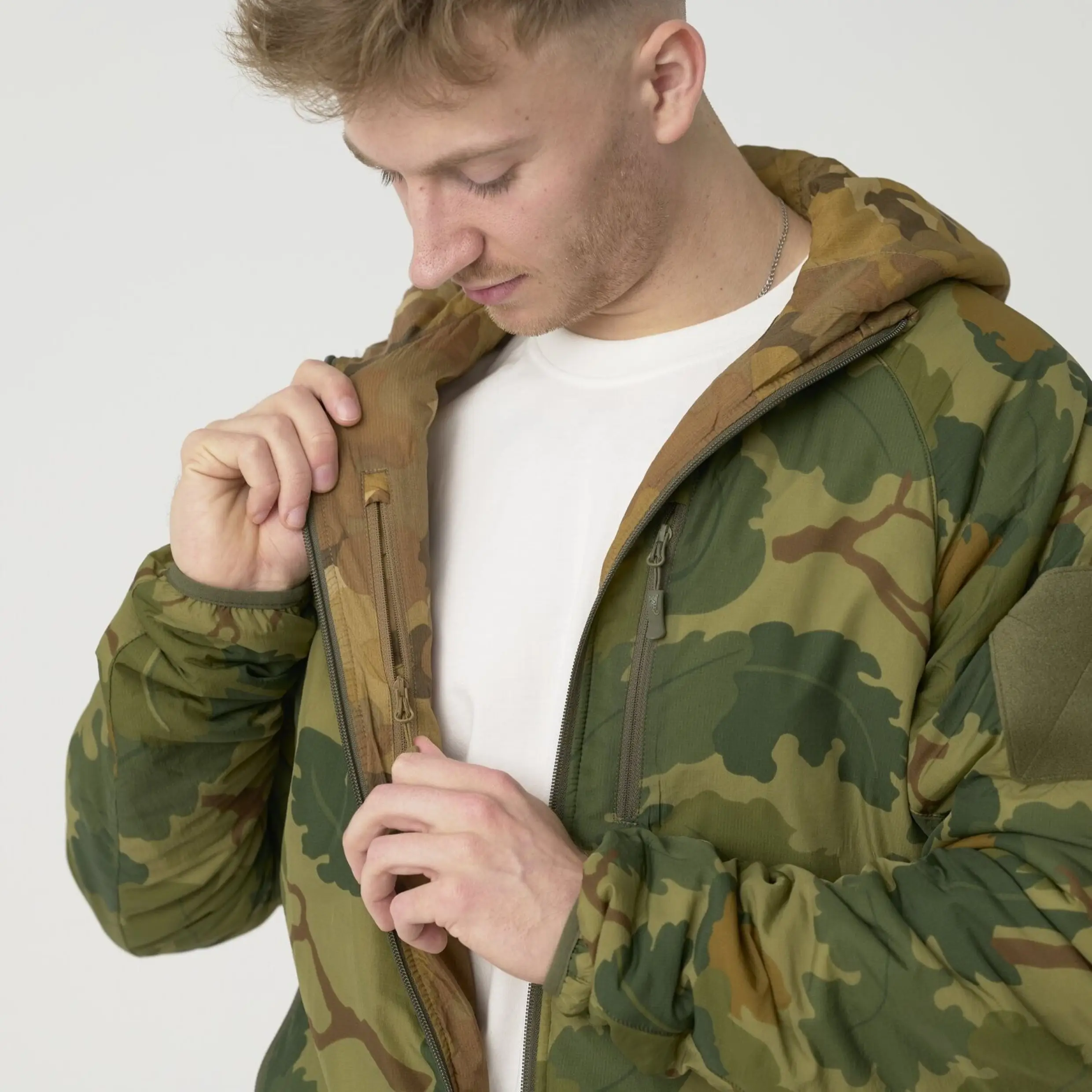 Traje de asalto al aire libre, chaqueta de doble cara, chaqueta de algodón cálida de invierno para hombre - imagen 4