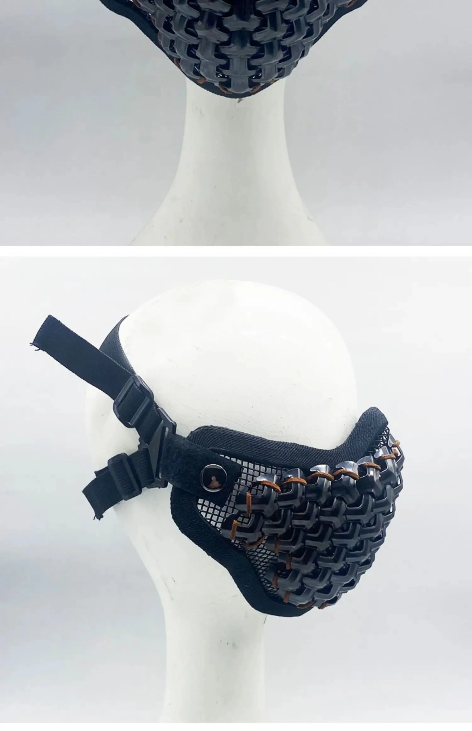 Protector bucal y protector facial de boxeo de aleación de estilo chino - imagen 4