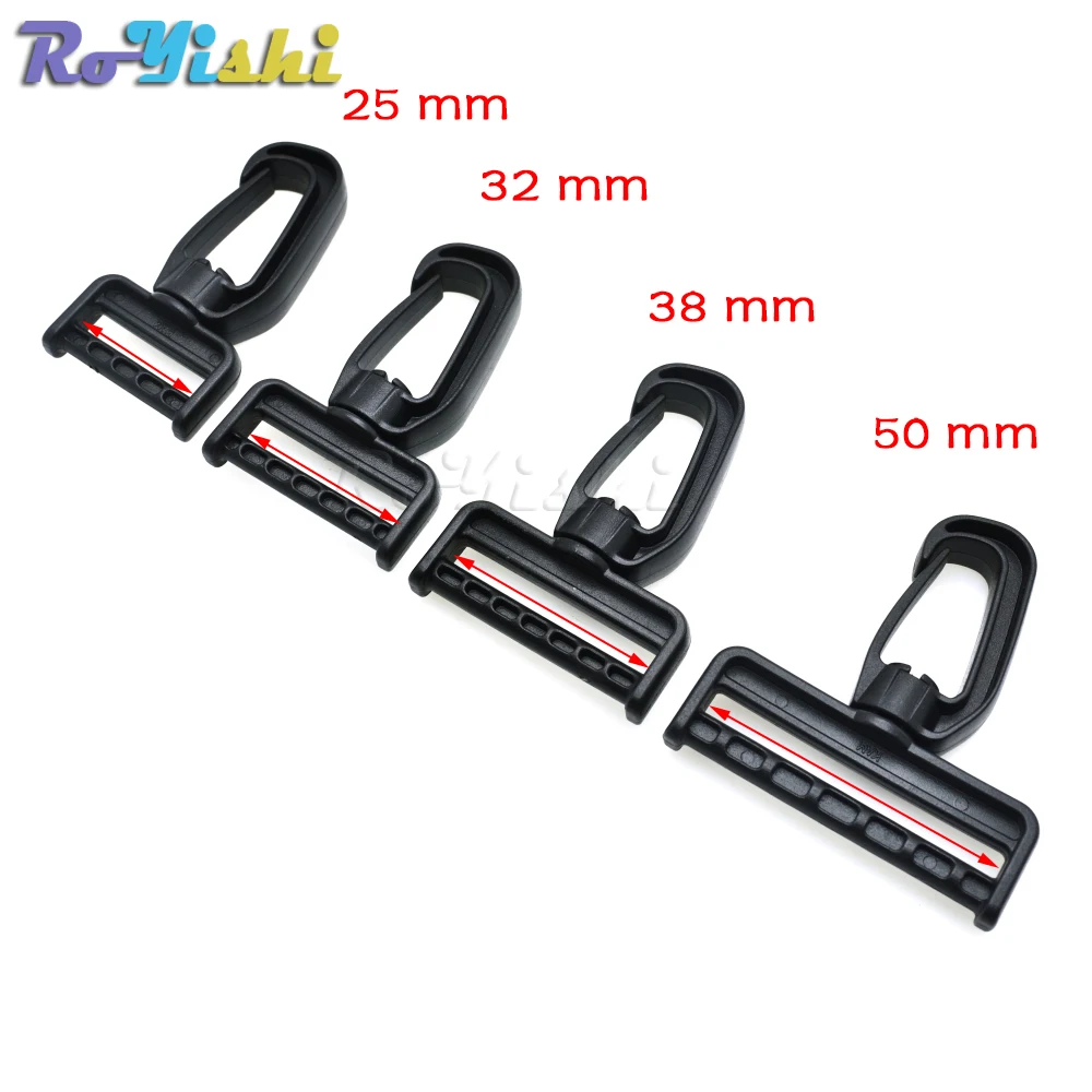 Ganchos a presión giratorios de plástico para bolso, correas, llavero, cierre, accesorios de mochila - imagen 2