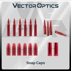 Tapas a presión de óptica vectorial, pistola de balas suaves, cartucho falso de disparo en seco para entrenamiento de armeero