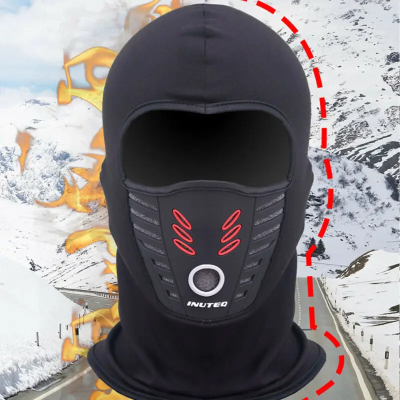 Máscara facial de vellón para motocicleta, mascarilla cálida antipolvo, impermeable, a prueba de viento, cubierta de cara completa, sombrero, casco de cuello, pasamontañas, verano/invierno - imagen 3