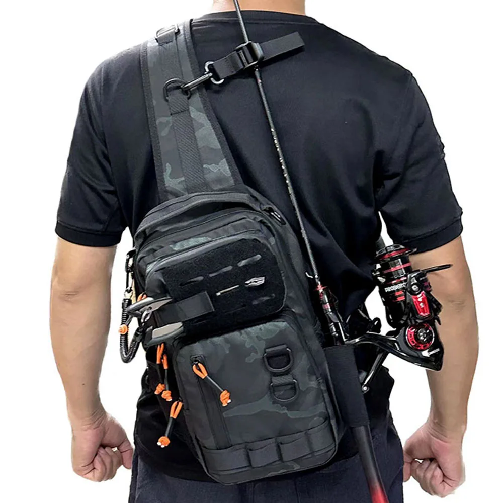 Bolsa táctica de pecho ripstop para senderismo, ciclismo y aire libre