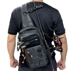 Bolsa táctica de pecho ripstop para senderismo, ciclismo y aire libre