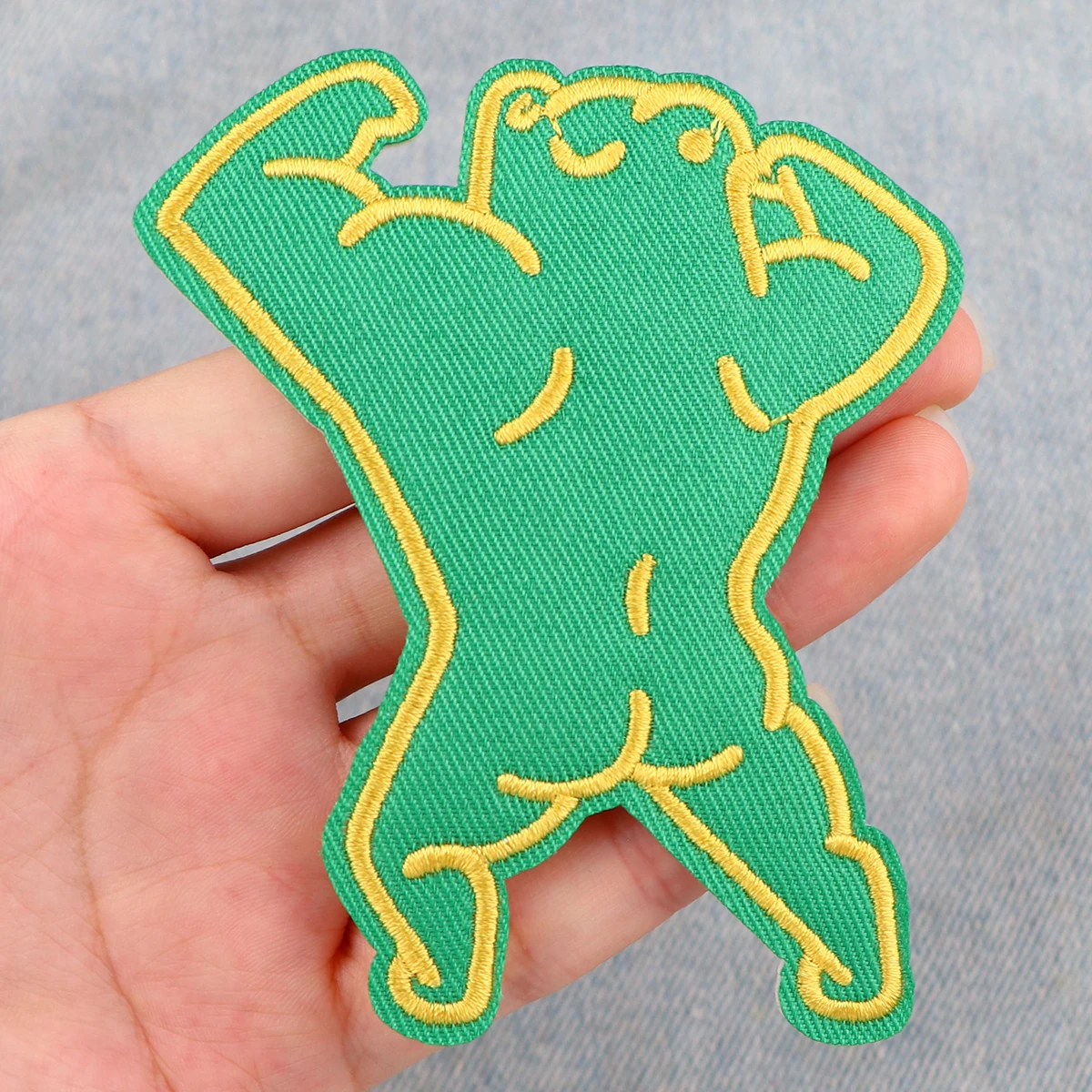 Dibujos animados ​ ​ Parches de tortuga para ropa, parches divertidos de hipopótamo, parche de pato Animal bonito, parches bordados para planchar, pegatinas para ropa - imagen 5