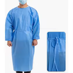 Ropa de protección no tejida desechable, ropa de aislamiento de trabajo gruesa, bata Dental antiaceite, antipolvo, bata de lactancia