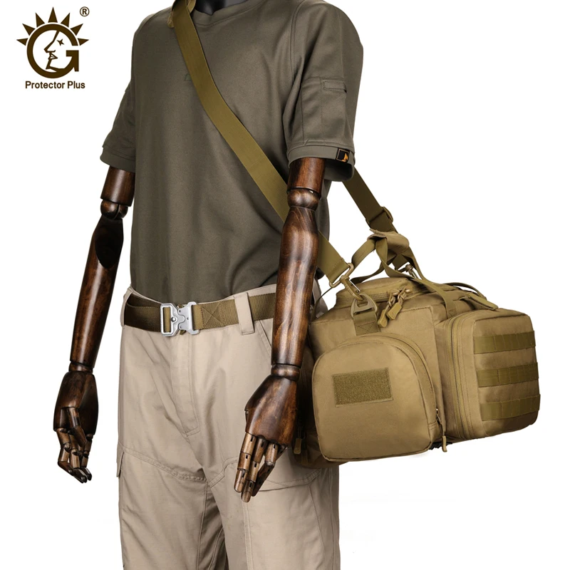 Bolsa de rango táctico para adiestramiento al aire libre, bolsa para pistola Molle, escalada, senderismo, Camping, bolso de hombro tipo bandolera, bolso de gran capacidad - imagen 4