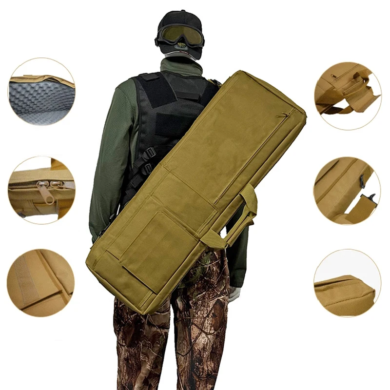Bolsa táctica para pistola, funda para Rifle de francotirador Airsoft, bolsas de caza, funda de transporte para pistola, bolso de hombro para deportes al aire libre, mochila protectora para tiro