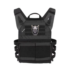 Prajna Japan Hannya Mask Warrior Parche militar para chalecos