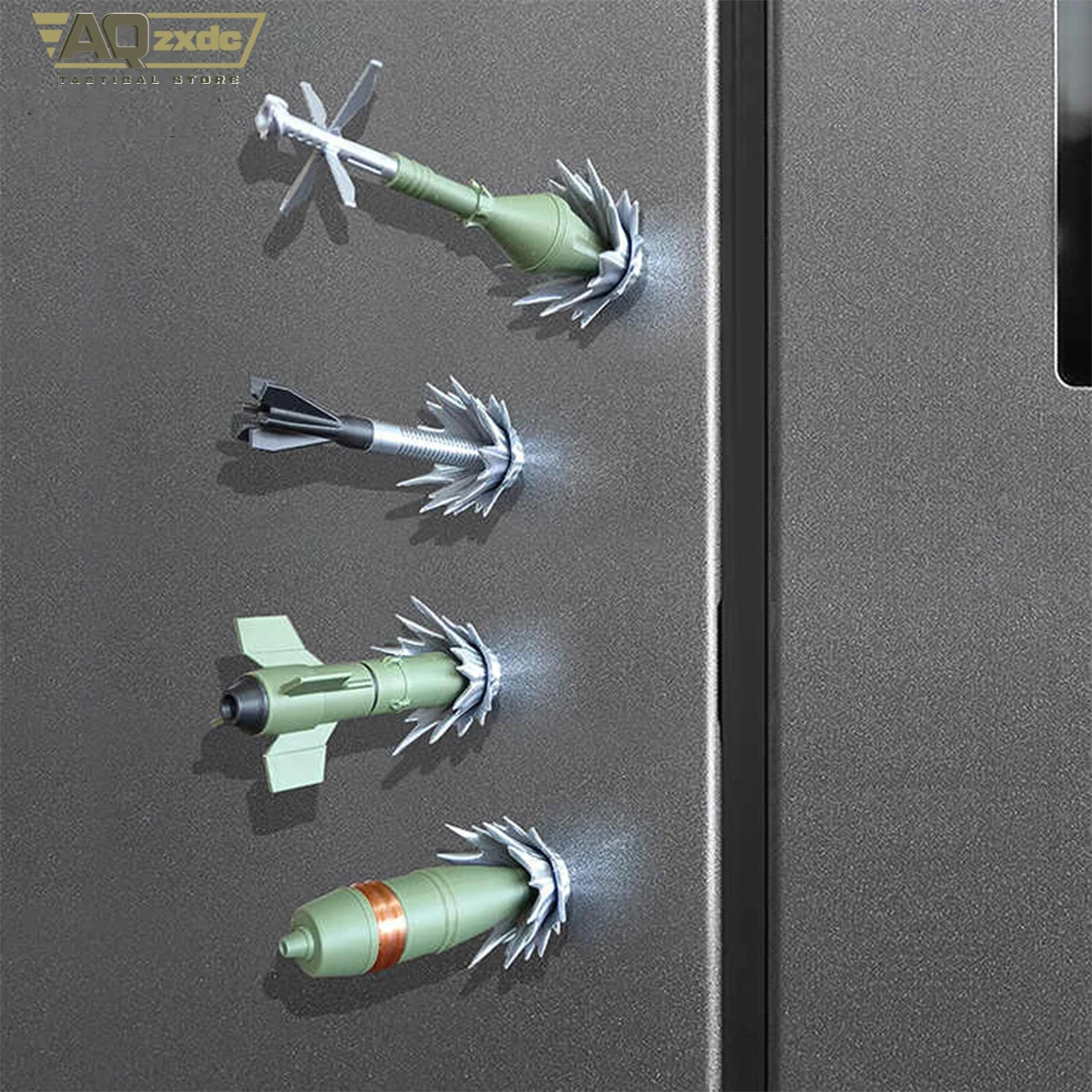 AQzxdc-arma antitanque, imán para refrigerador, ventilador militar, impresión 3d, flecha roja, proyección perforadora, regalo de montaje Rpg - imagen 3