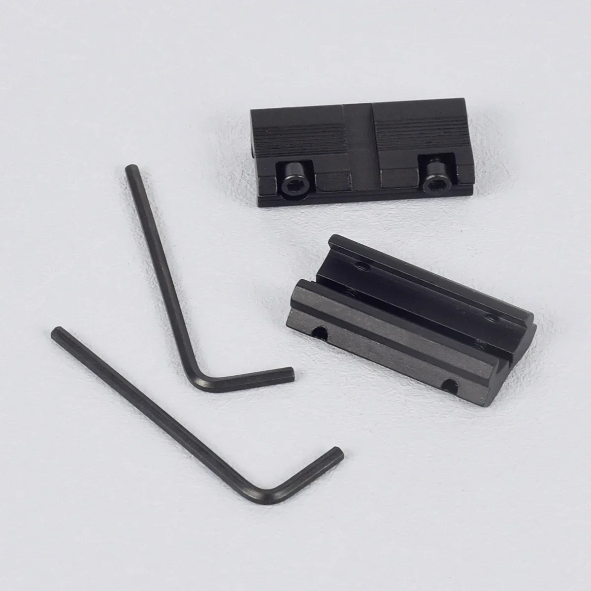 2 uds para riel de Rifle de pistola de aire de 22 cal cola de milano a Base Picatinny adaptador de riel a presión adaptador de perfil bajo de 11mm a 20mm/22mm - imagen 4