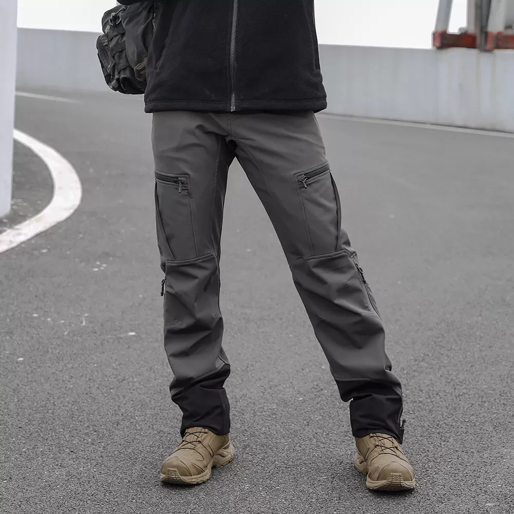 Emersongear Blue Labe "Pelican" pantalones de concha suave a prueba de viento pantalones de carga impermeables calidez antiestática Camping senderismo deporte - imagen 2