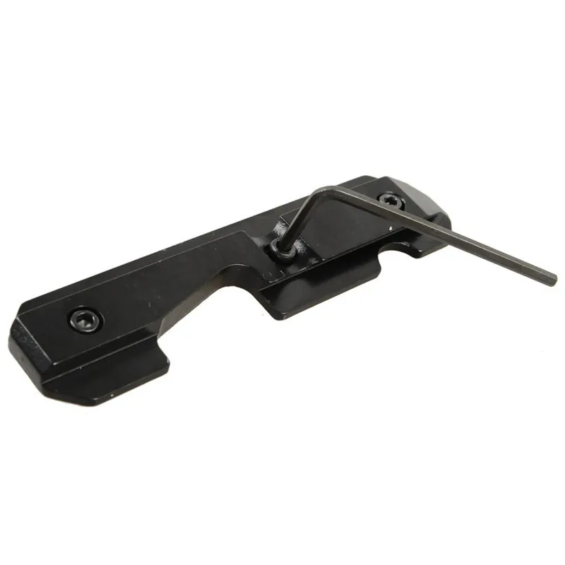 Placa lateral de cola de milano de acero AK47, Riel de montaje para receptores fresados estampados, acepta soportes laterales AK, accesorios de caza - imagen 4