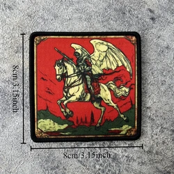 Parche táctico Horseman Apocalypse insignia moral MOLLE para mochila