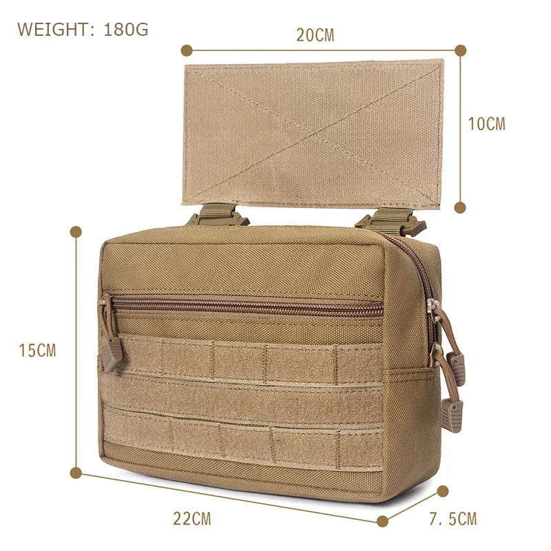 Bolsa descarga subabdominal desplegable para chaleco táctico MOLLE - imagen 2