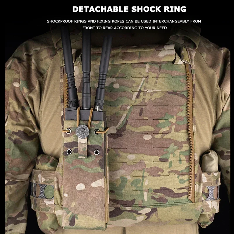 Bolsa radio MPU5 MOLLE riñonera para walkie talkie caza - imagen 5