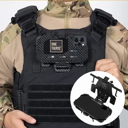 ONETIGRIS Soporte MOLLE para teléfono táctico portador placa