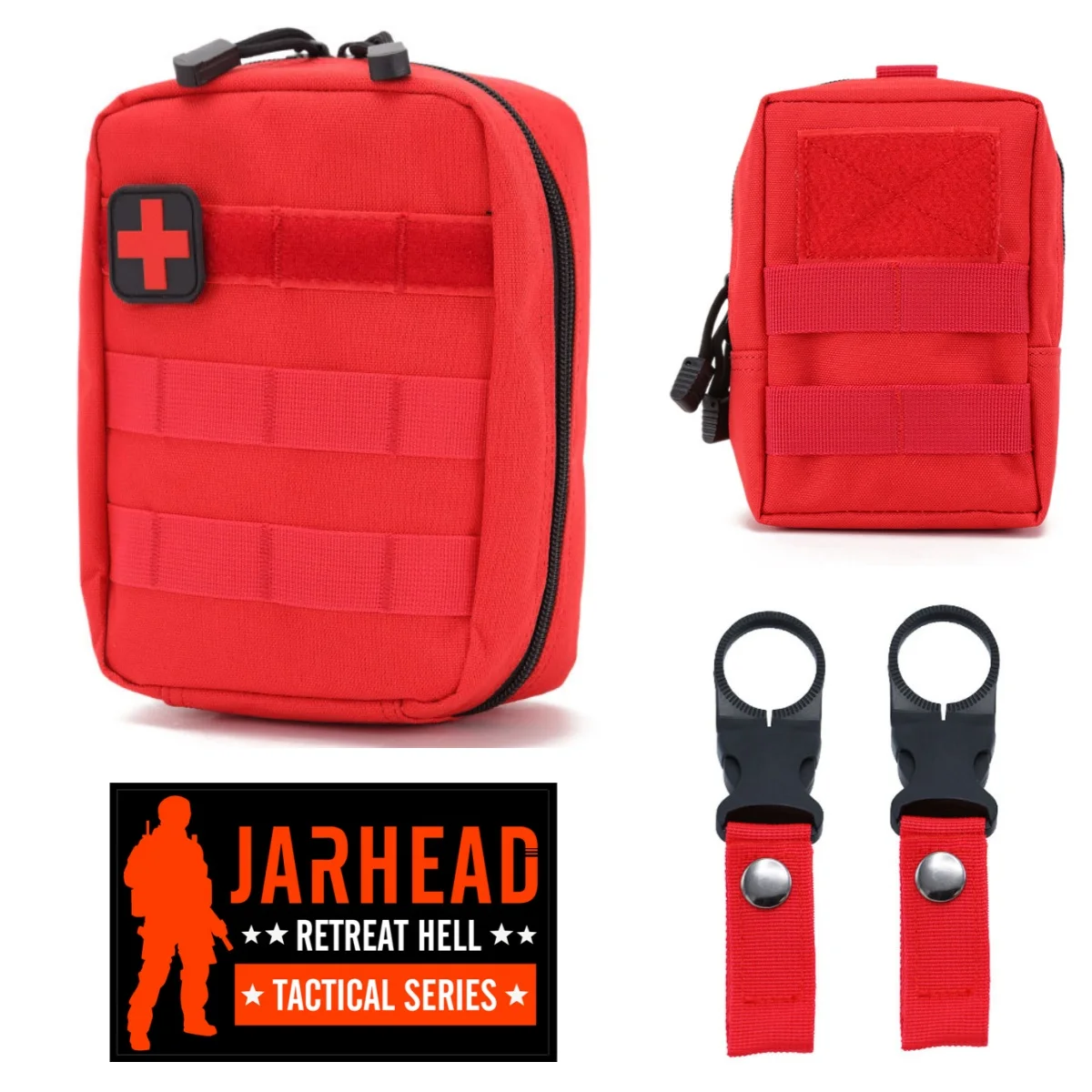 Botiquín de primeros auxilios táctico portátil, bolsa EDC de caza, combinación de chaleco para exteriores, mochila, accesorio Molle, Kit de herramientas para senderismo