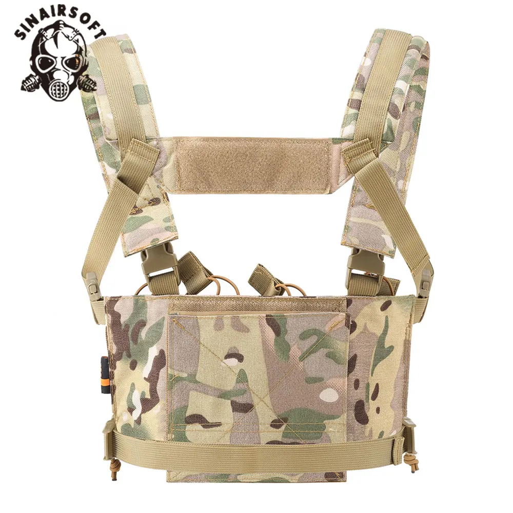 SINAIRSOFT CS Match Wargame TCM Chest Rig Airsoft chaleco táctico paquete revista bolsa funda sistema Molle cintura hombres Nylon caza - imagen 3