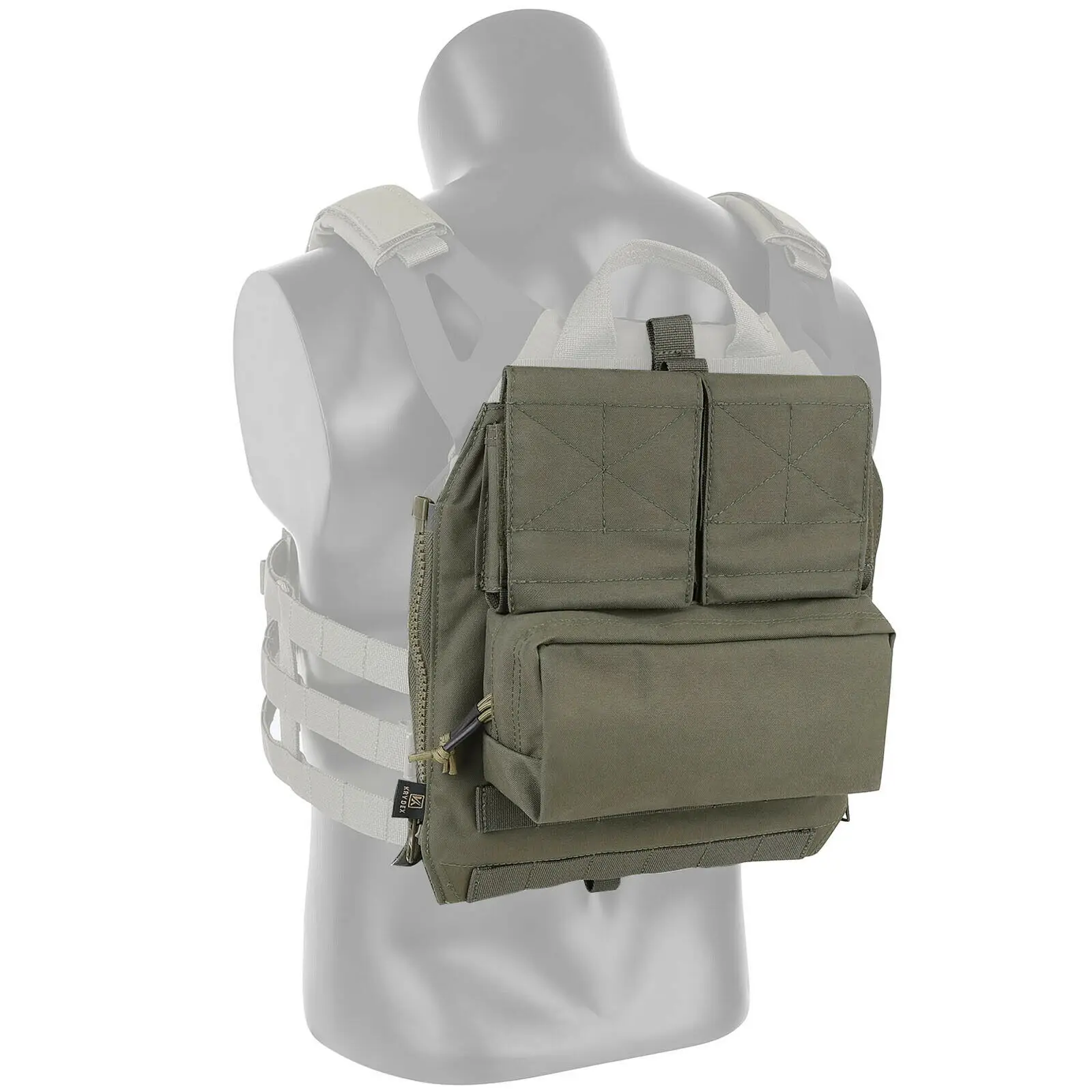KRYDEX-mochila táctica con cremallera para CPC NCPC AVS JPC 2,0, chaleco portador de placa, Airsoft, accesorios de caza de combate - imagen 5