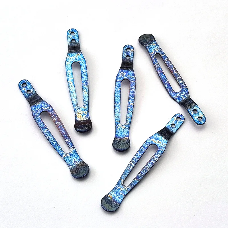 Clip de cuchillo de bolsillo de titanio de anodización, Clips traseros Kydex, Clip de cintura para XM18, accesorios de reacondicionamiento de cuchillo plegable XM24, 1 pieza - imagen 5