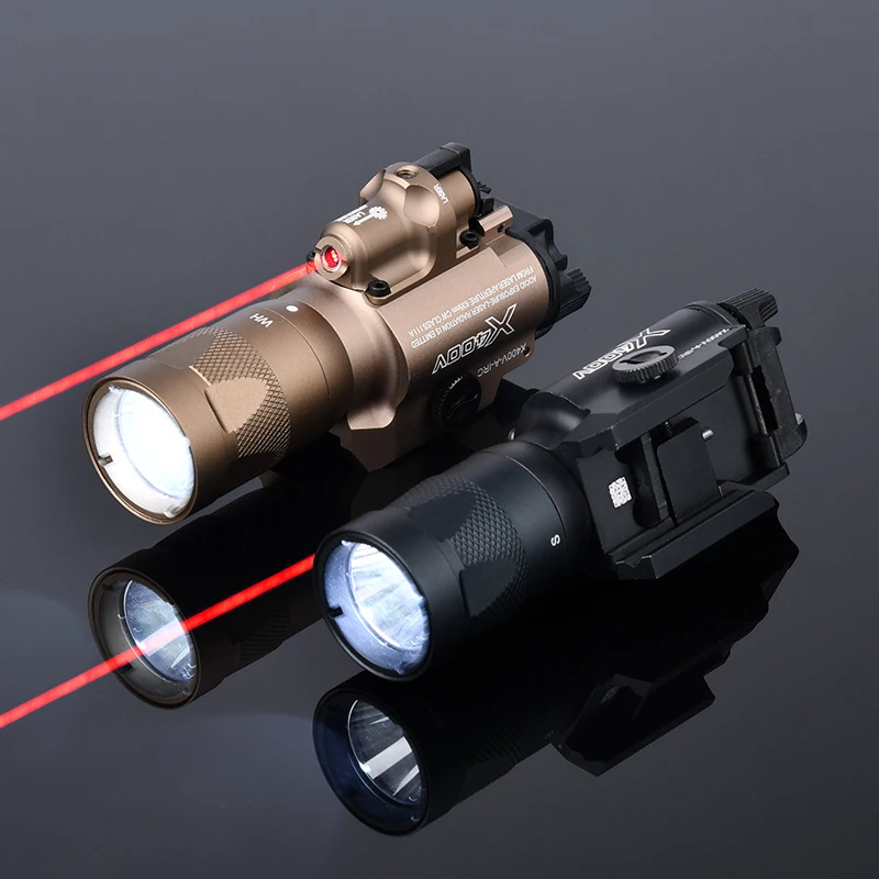 Linterna estroboscópica táctica SF X400 X400V, pistola WADSN para caza, explorador, punto rojo, 600 lúmenes para Glock 17 G17 G19 Outdoo - imagen 3