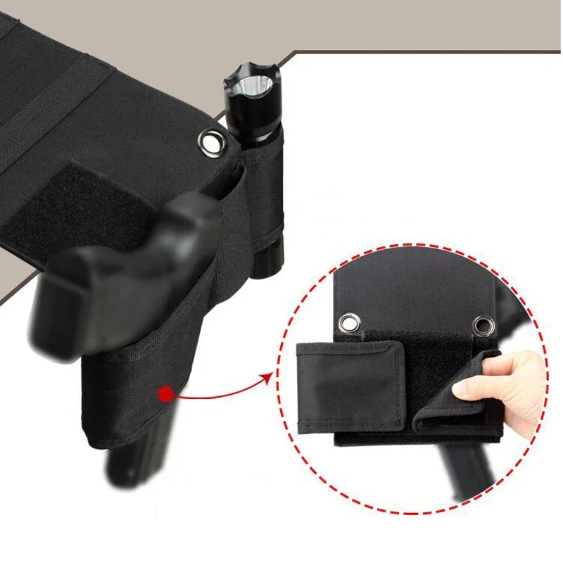 Funda táctica universal para pistola con presilla linterna y cargador - imagen 5