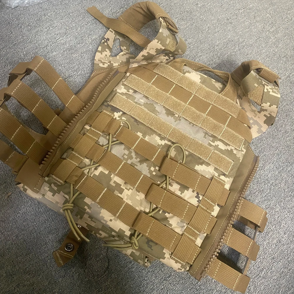 Chaleco táctico táctico de camuflaje Flecktarn mejorado JPC2.0 para exteriores, equipo de protección extraíble - imagen 3