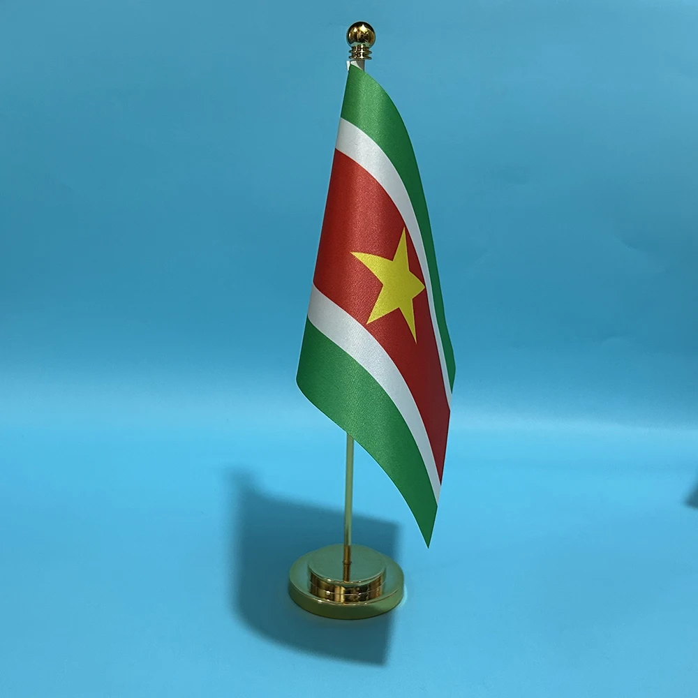 Bandera Suriname de escritorio poliéster - imagen 3